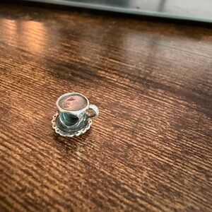 Pandora Silver Teacup and Saucer